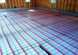 Radiant floor heating installation by Rescomm PHC Inc.