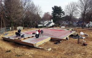 Radiant floor heating installation by Rescomm PHC Inc.